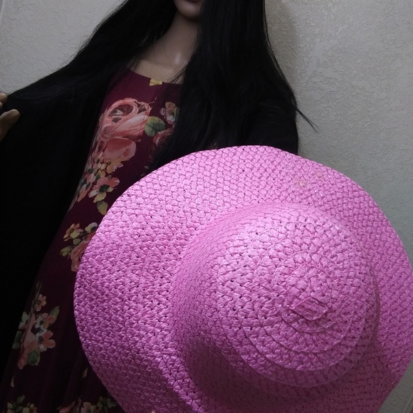 Happy Summer Time Ladies Hat, Pink - Picture 5 of 8